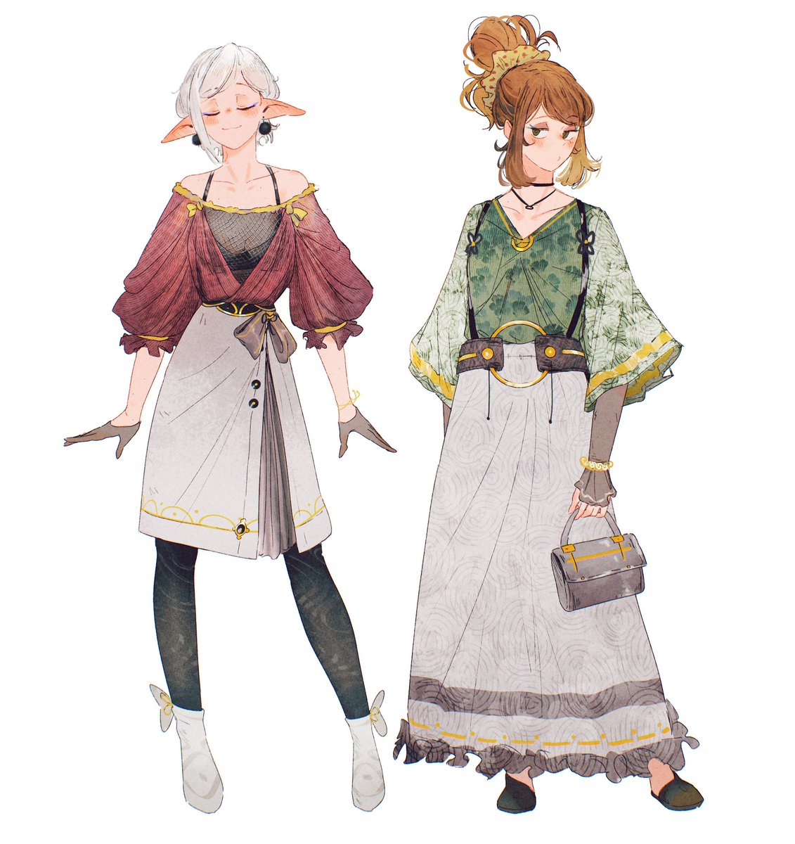 「more fancy date outfits! Are you more As」|SPiNDLE 🍂のイラスト
