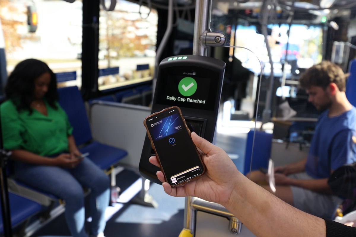CapMetroATX's tweet image. Big news for customers! Starting February 1, paying your fare on #CapMetro is as easy as a tap. Use your phone or card and go.
 
Get ready for faster boarding and a smoother ride! 🚍

Tap. Go. CapMetro.

Learn more at our blog: bit.ly/4bmySqm