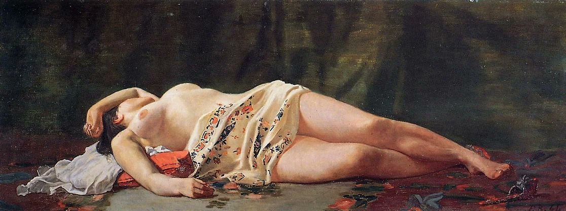 Frederic Bazille, Reclining Nude, 1864