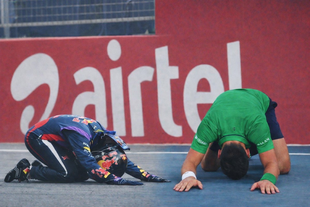 İki efsane aynı poz #AusOpen #formula1