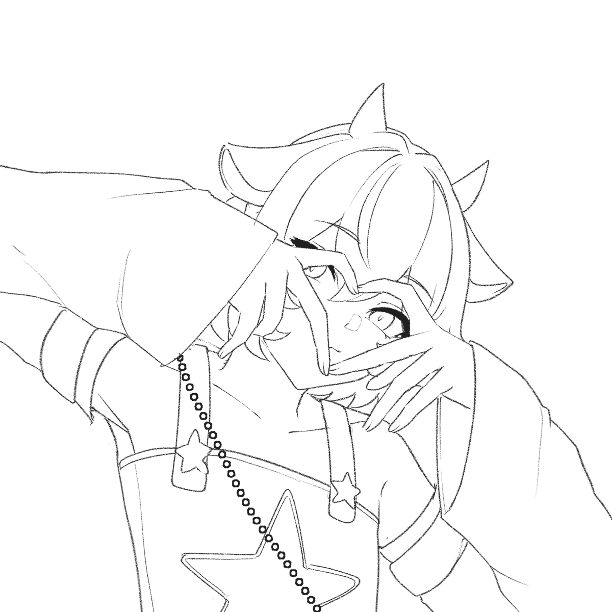 PFP sketch #WIP! I’m absolutely in love with this pose, it’s so cute!
#VGenComms #ArtistOnX
