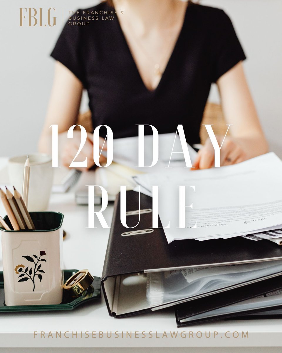 FranchiseLawLLC's tweet image. Under the FTC Rule, your FDD expires 120 days after your fiscal year-end. If you do not update and renew your FDD within this window, you must stop selling in all states until your new document is ready.

#franchisequestions #franchiseFAQ #franchiselaw #120dayrule
