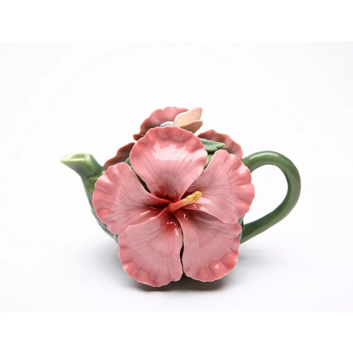 fairyprxncess's tweet image. Hibiscus Flower Teapot