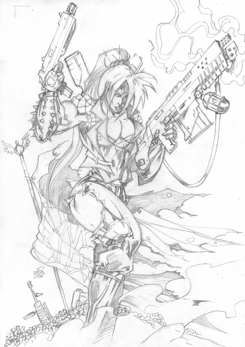 A WIP cover for Rogue 2 No Where to Hide by <a href="/lubisan/">mohamadlubis</a> and will be colored by <a href="/SimoesHarry/">Harry Simoes</a> 
#Indiecomics #ComicArt #comicbooks #Rogue #Comicsbook