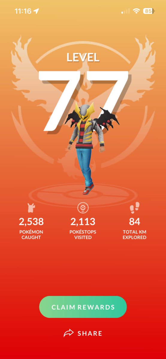 Tf2__Soldier's tweet photo. Hit lvl 77 and on the walking grind again in the winter again lol #PokemonGO https://t.co/Ag9xnR13nD