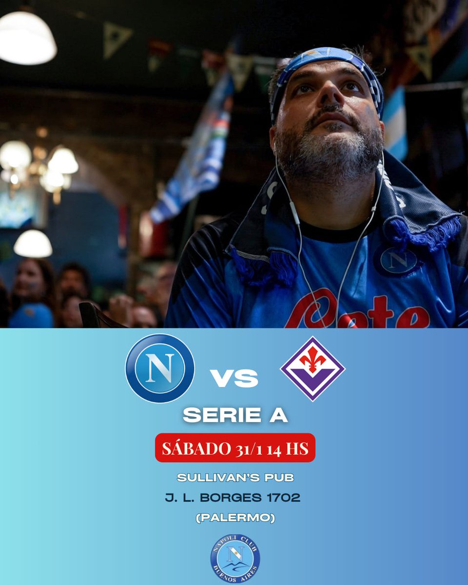 Decepción <a href="/ChampionsLeague/">UEFA Champions League</a> ahora cabeza al campeonato, no hay que dejar más puntos atrás. Los esperamos en nuestra esquina porteña @irishpub_sullivans 
<a href="/sscnapoliES/">Oficial SSC Napoli</a>
#NapoliFiorentina
#ForzaNapoliSempre
#LocuraPartenopea
#napoliclubbuenosaires