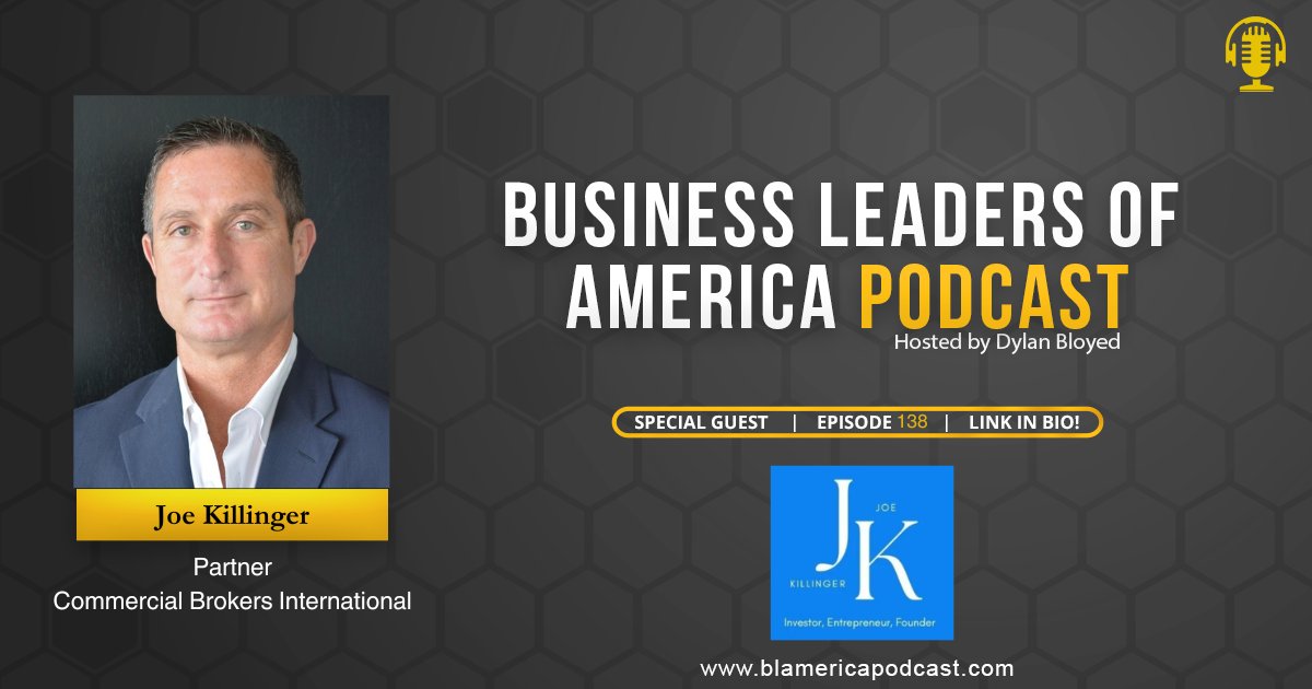 Real estate success isn’t just about closing deals, it’s about building systems, scaling operations, and creating trust that keeps clients coming back.

In the latest episode of the Business Leaders of America Podcast, I sat down with <a href="/JoeKillinger/">Joe Killinger</a> , partner at Commercial Brokers