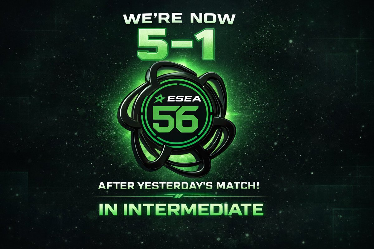 TeamTmrMaybe's tweet photo. 🏆Following yesterday’s match, we stand at 5–1 in @ESEA  Intermediate! 

🤝We are currently open to partnership and sponsorship opportunities.
📩If you’re interested, feel free to reach out!
#ESEA #CS2 #eSports #Gaming #Sponsorship #Partnership #RoadToPlayoffs #counterstrike https://t.co/UDT0wZGK99