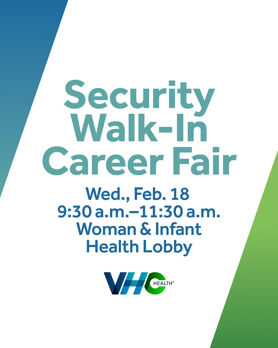 LifeAtVHCHealth's tweet image. 📣 Join us for the Security Walk-in Career Fair for Public Safety/Security Officers (1 year of armed Security or Law Enforcement experience required) and Security Representatives. Registration required: join.vhchealth.org/event-30477/ta…