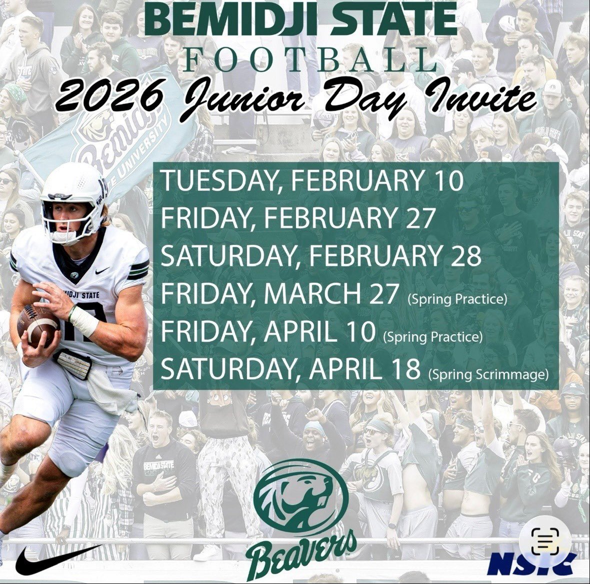 Thank you for the Junior Day invitation <a href="/CoachBHopkins/">Brendan Hopkins</a>. Excited to learn more about the program. <a href="/BSUBeaversFB/">Bemidji State Football</a>