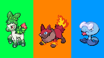 PokemonEpitaph's tweet photo. Hey trainers! It's been awhile since our last post so we figured we'd give you all an update starting with the most important aspect... the starters! Our trio has had completely reworked designs since you last saw them. https://t.co/7eQd7y8IEu