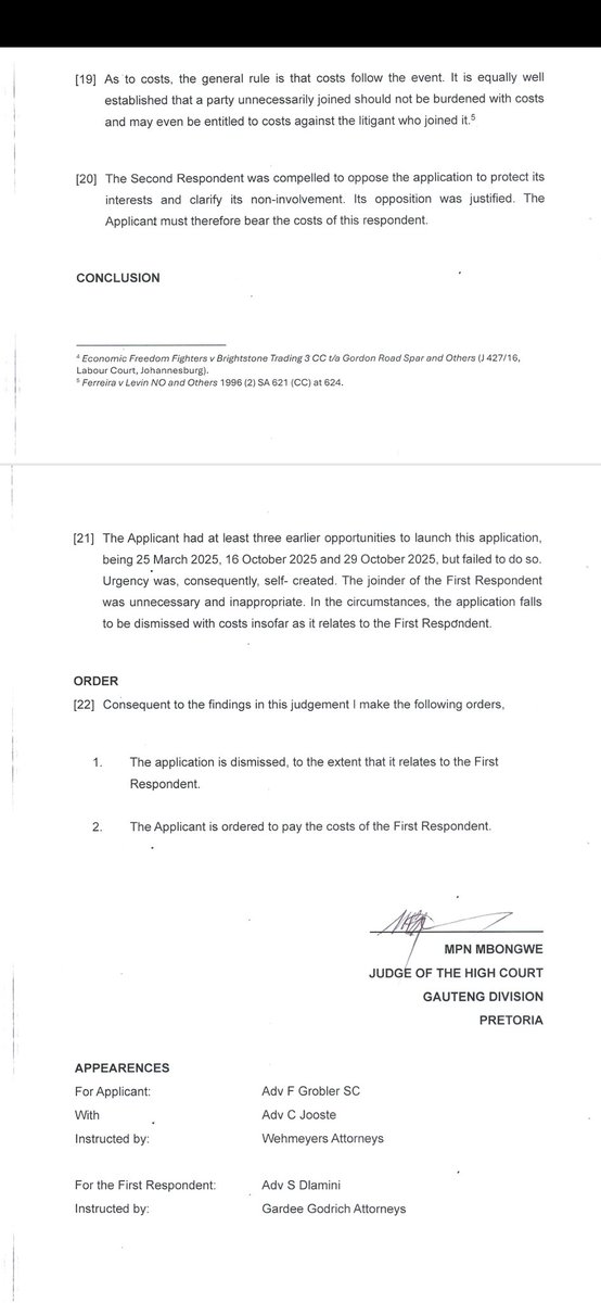 GardeeAttorneys's tweet photo. @GardeeGodrich We do win urgent cases and do receive briefs from the @EFFSouthAfrica https://t.co/rKV1v2Q3Ih