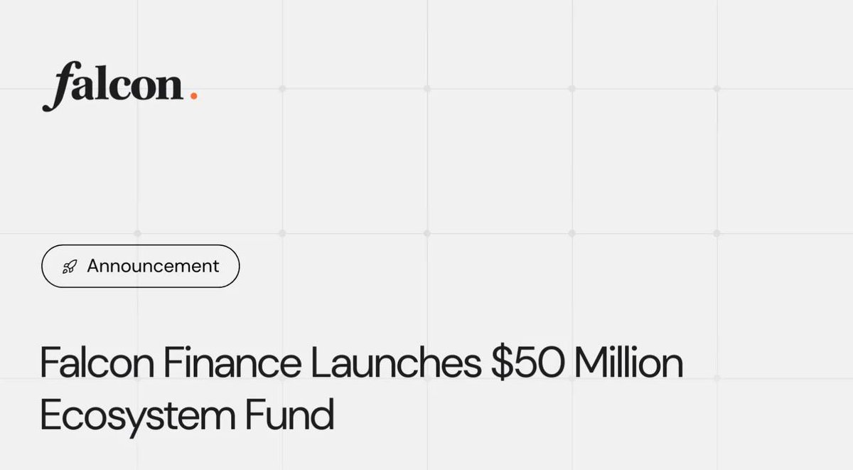 CryptoNewsHntrs's tweet photo. 🚨 FALCON FINANCE LAUNCHES $50M ECOSYSTEM FUND
TO BACK TOKENIZED TREASURY & GOLD YIELD INFRASTRUCTURE! 🔥📈
#Crypto #Blockchain #Investment #GoldYield #TokenizedTreasury #FalconFinance https://t.co/vvqkSQjI6C