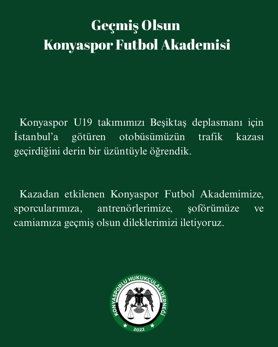 Konyasporlu Hukukçular Derneği tweet media