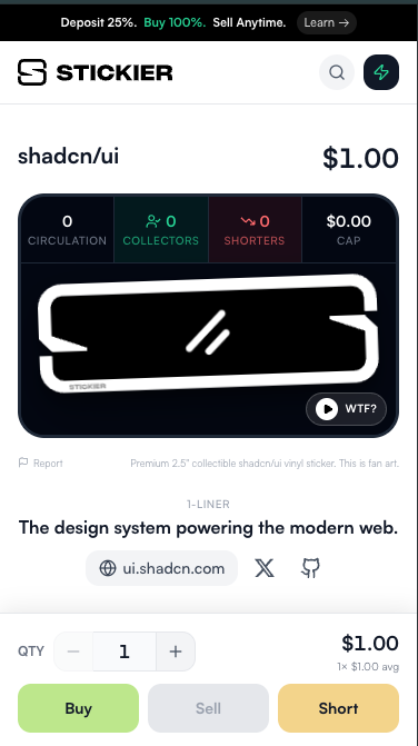 todays <a href="/stickiers/">stickier</a> drop is <a href="/shadcn/">shadcn</a> UI 

the design system powering the modern web

go buy it now while its only ~$1