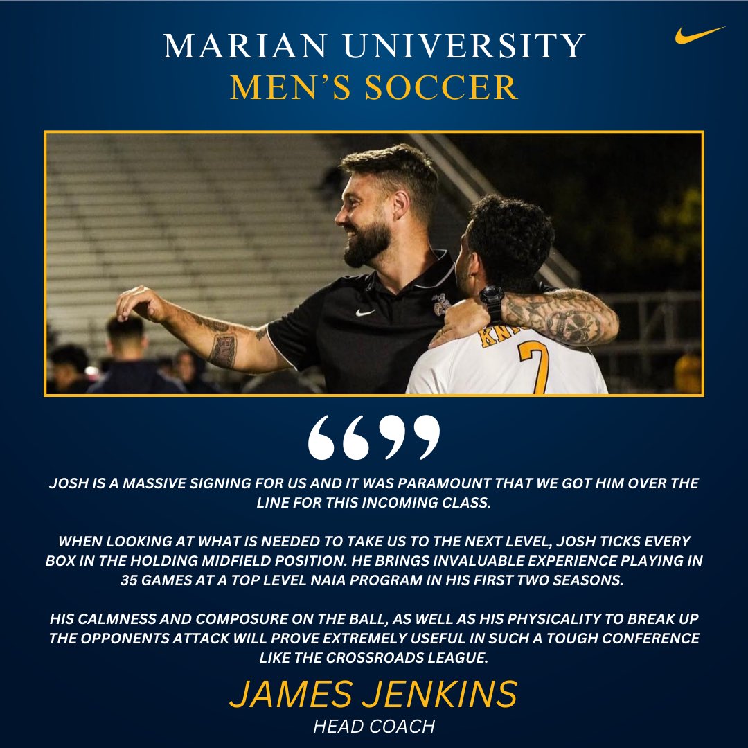 Marian University Men's Soccer tweet media