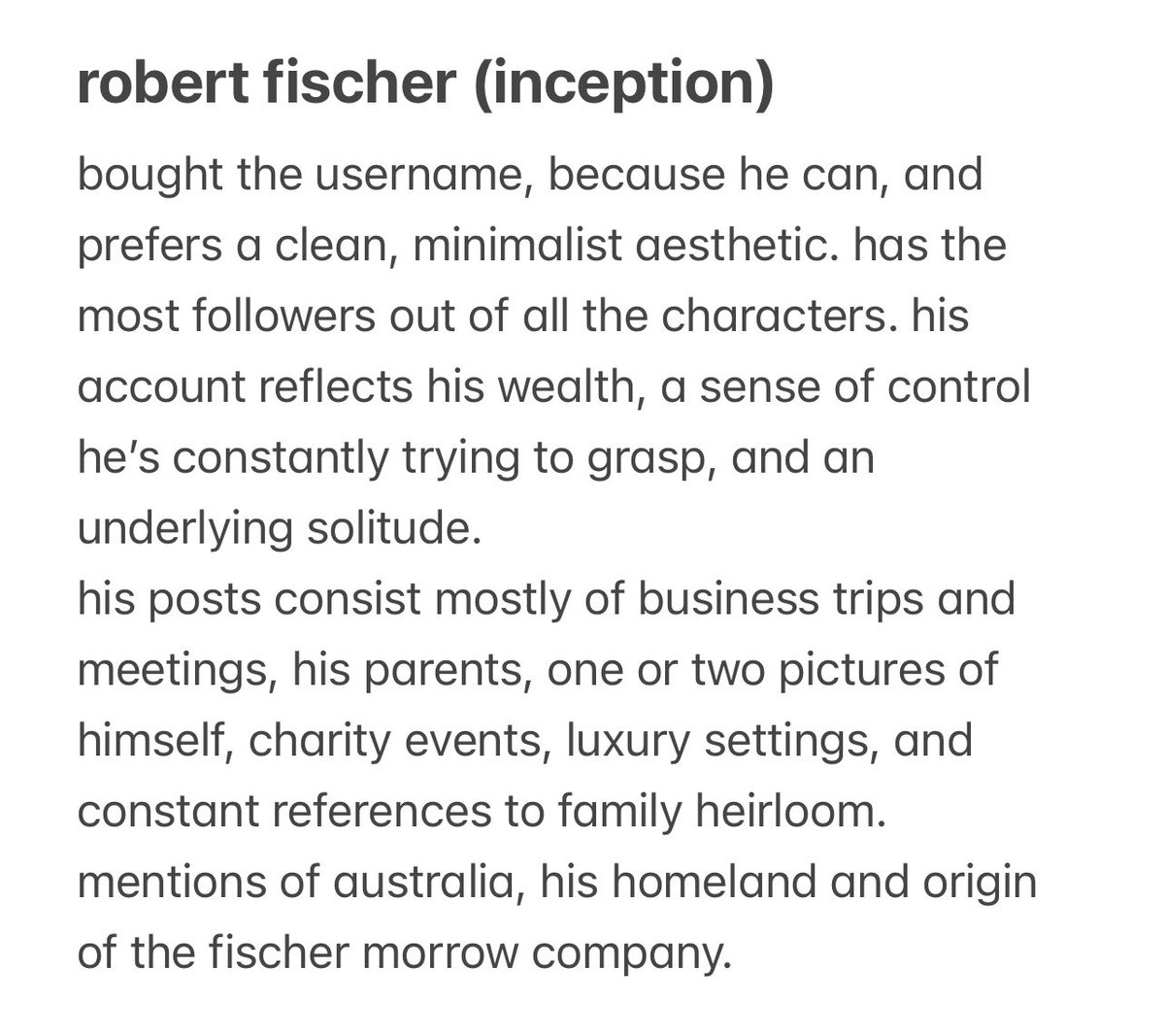 robert fischer (inception)