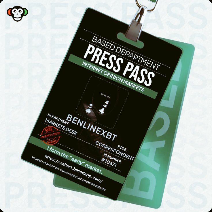 BenlineXBT's tweet image. Stop trading noise.And start Trading market sentiment with @Basedappcom 📊 
BasedApp’s Index Manager aggregates thousands of opinions into one clear Sentiment Index. And so you follow trends, not tweets.
Read the crowd. And Trade smarter. 🚀
#BasedApp #Web3 #SentimentAnalysis