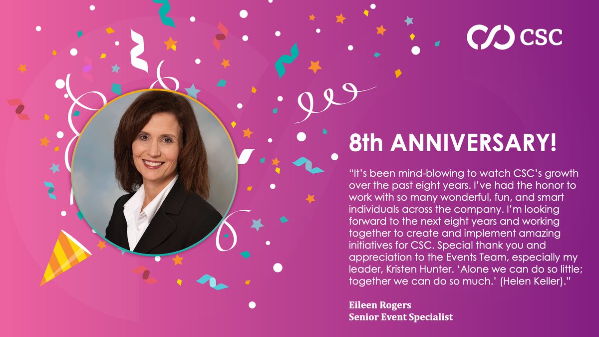 🎉 Celebrating Mary, Amanda, Caitlin, and Eileen! Years of impact, growth, and great teammates.
Read what’s kept them thriving over the years.
#BeCSC #CSCCareers #Workiversary
