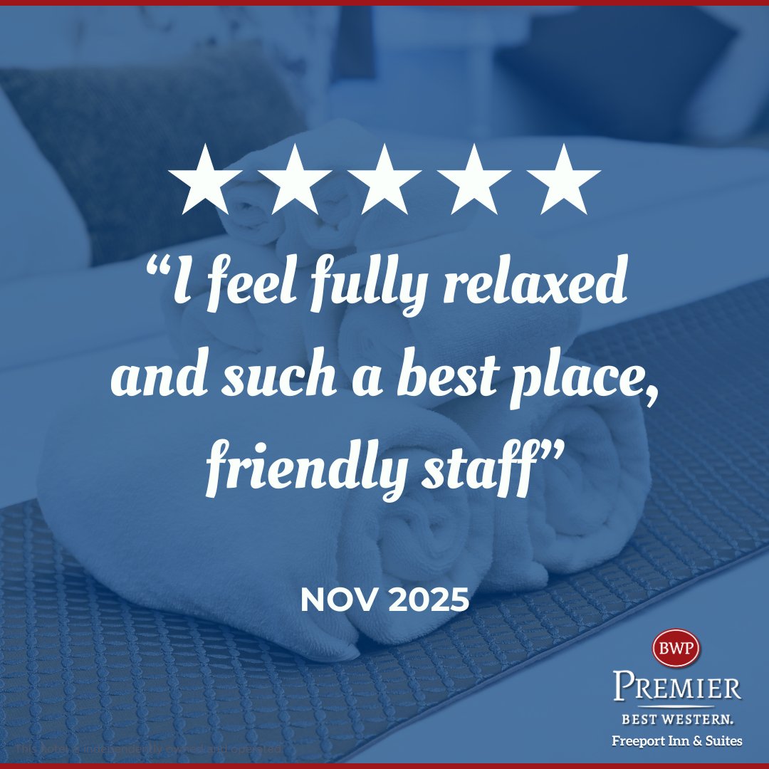 Another 5 star review! Thank you for choosing Best Western Premier Freeport Inn Calgary 💤 #Calgary #Alberta #Reviews #BestWesternPremier