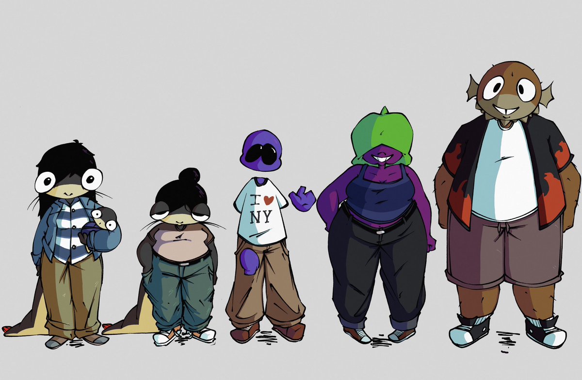 WhosPuppetPlant's tweet photo. Oc lineup just because I can #ocart https://t.co/0mjL7vKifK