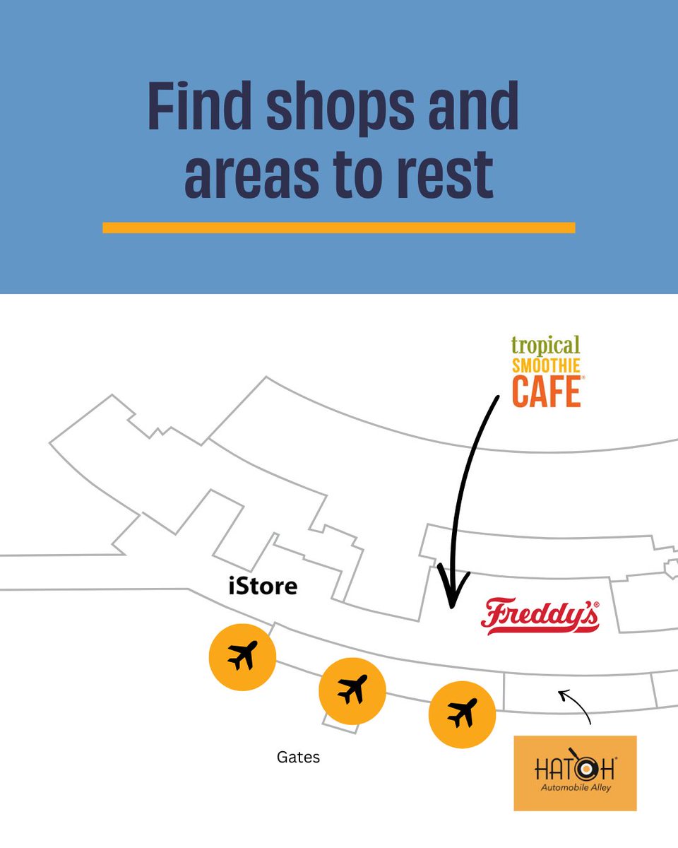 fly_okc's tweet photo. One terminal. One clear path.

Your at-a-glance guide to OKC Airport. Arrivals to gates, food, local shops, and yes, coffee. No zig-zagging. No second-guessing. Just a simple layout to get you where you’re going with less stress and more time.

#FlyOKC #OKCAirport #AirportGuide https://t.co/mrGt8xblYr