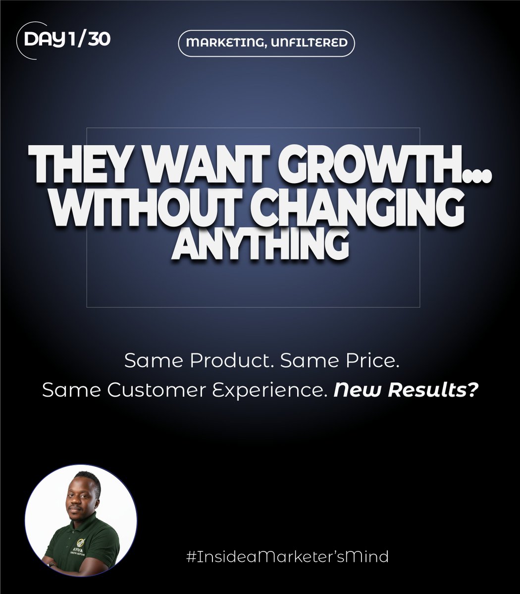 Day 1/30 — Marketing, Unfiltered

This is one of the hardest conversations in marketing.
Because marketing can amplify value, but it cannot invent it. This series is about the real challenges we face every day.

Have you had this conversation before?

#MarketingUnfiltered