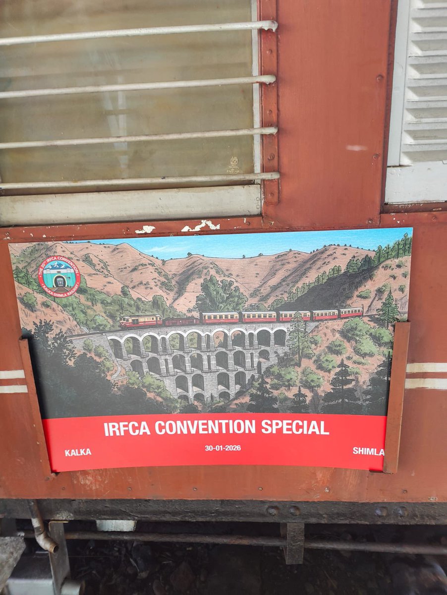 RailwayNorthern's tweet photo. Journeying Through Heritage, Caring for the Future 🚂 

As the Indian Railways Fan Club (@irfcaconv) marks its 20th Annual Convention aboard the UNESCO listed Kalka–Shimla Railway, Northern Railway is proud to see passion meet responsibility: where every coach carries not just memories, but a commitment to cleanliness through thoughtful waste management.

@RailMinIndia