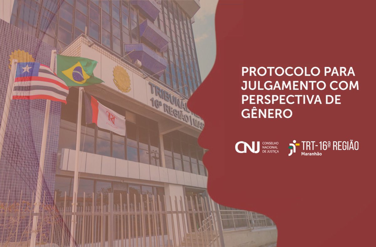 TRT-16 já adota Protocolo com Perspectiva de Gênero nas suas decisões: trt16.jus.br/noticias/trt-1…
#PerspectivadeGênero #JustiçadoTrabalho #SouTRT16 #TRTMA