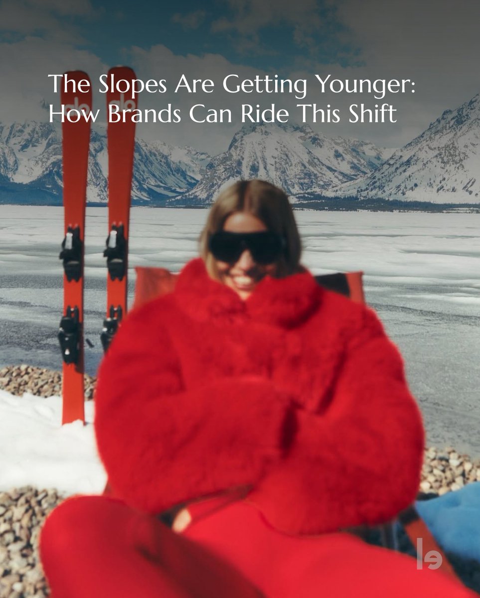 lefty_io's tweet image. The slopes are getting younger (Part 1):

Skiing is no longer defined by old-money clichés. #Millennials now represent 42% of skier visits, #GenZ 18%, and ski culture is becoming more social, experience-driven, and creator-led.

For brands, the opportunity is clear: #skiing is a
