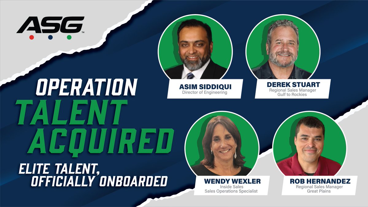 ASGJergens's tweet photo. We had an exciting end to 2025 with the addition of this fantastic four. Get the rundown on our new Engineering and Sales team members in our latest blog post! https://t.co/JvlUe37HDF https://t.co/SacWrrBvLA
