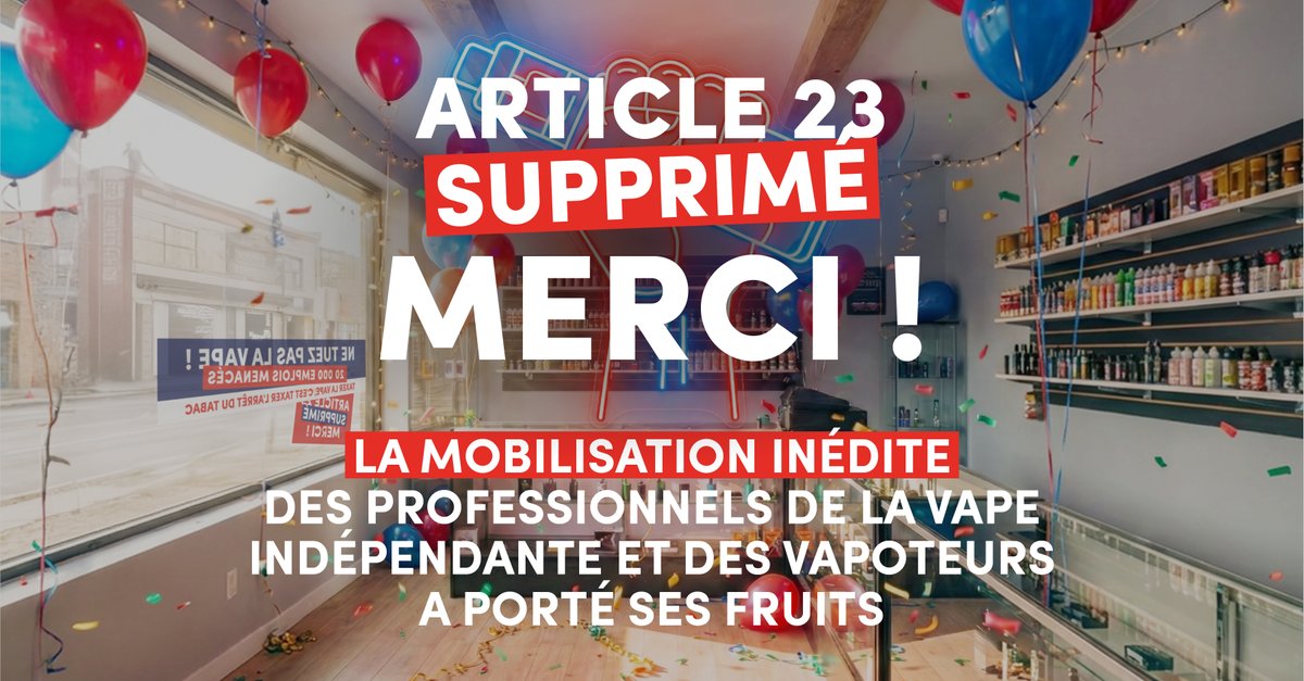 Ne tuez pas la vape tweet media