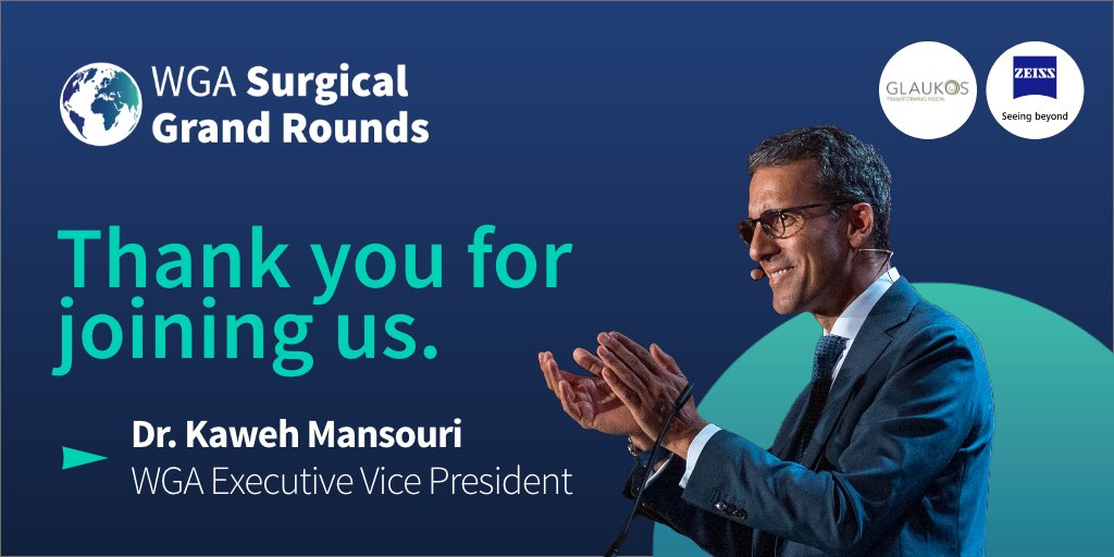 WorldGlaucoma's tweet photo. On behalf of the Executive Vice President of the World Glaucoma Association, we extend our thanks to everyone who made the 7th edition of Surgical Grand Rounds a success! Your participation fuels the continued growth of glaucoma education worldwide.

#SurgicalGrandRounds https://t.co/I70Kw2jd85