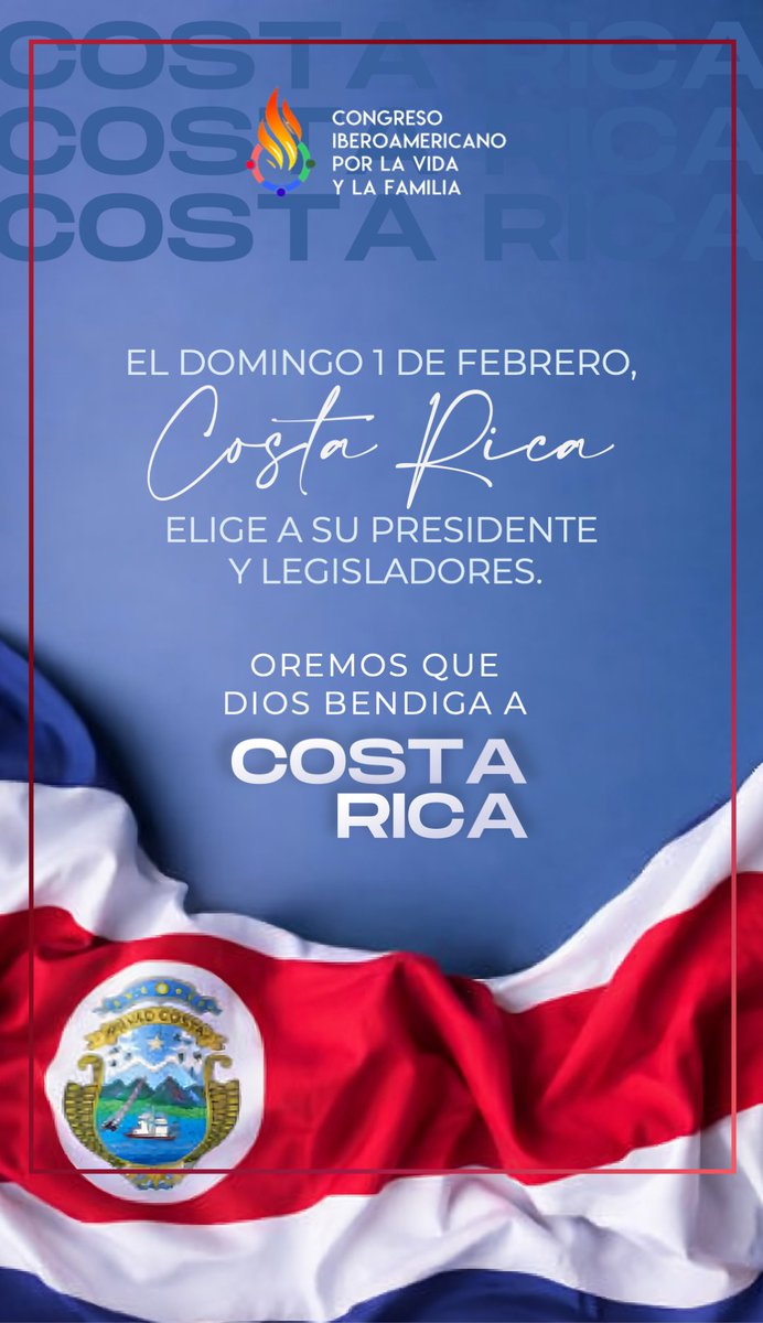 No dejamos de orar y hacer votos a nuestro Dios, qué es el Señor de la historia y que tiene nuestros tiempos en sus manos. Oremos entonces con fe para que Dios bendiga Costa Rica.