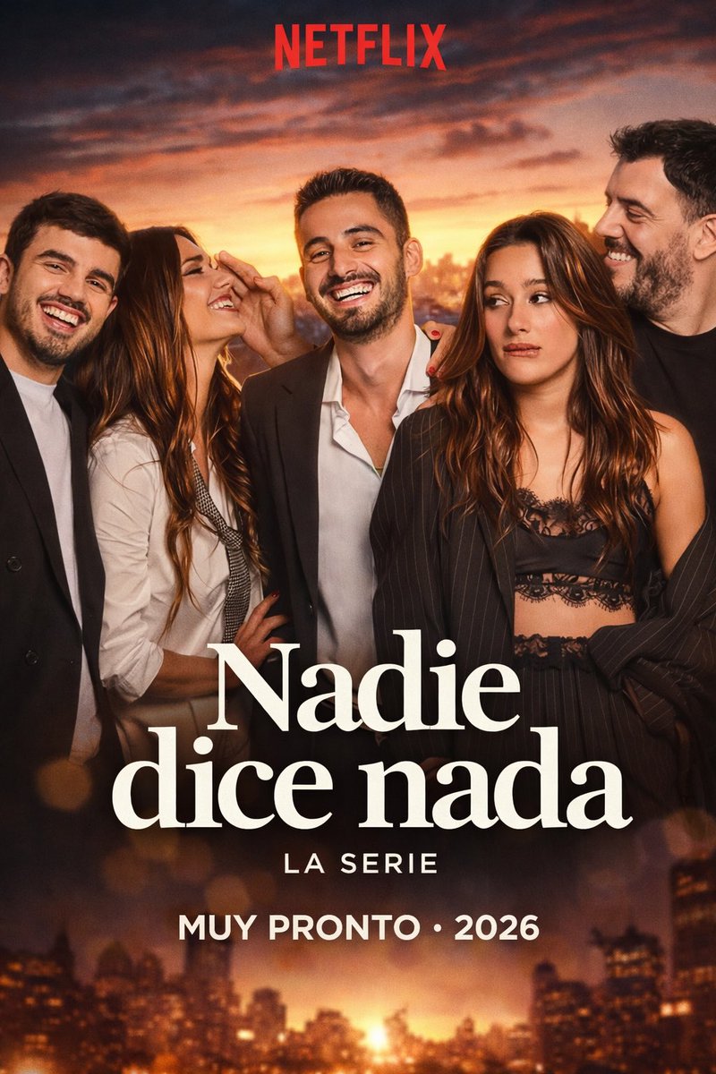 MaxPradoMusica's tweet image. Se viene la versión argentina de Friends acaso? 
El elenco de Nadie dice nada se toma febrero porque comienzan las grabaciones de la serie para una plataforma!

La falsa boda de Occhiamin para Bridgerton fue en Netflix 😉
Angelita ahora.

#nadiedicenada #luzu #occhiamin