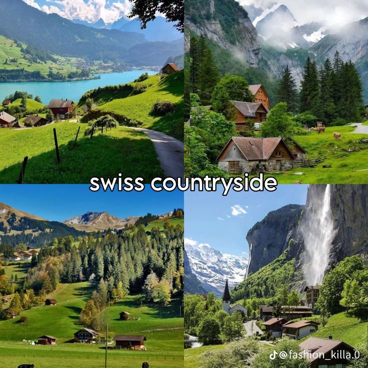 cabinsmountain's tweet image. Which countryside would you like to live in?