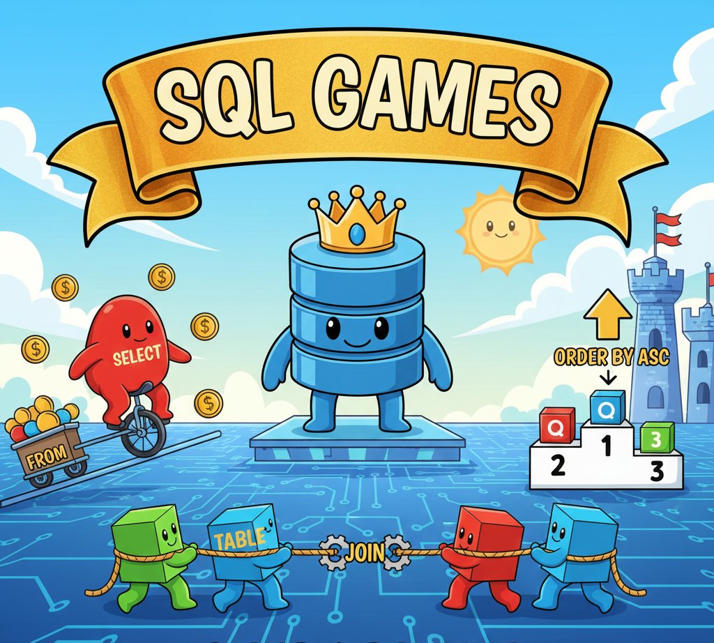 Eyowhite3's tweet image. Have fun learning SQL. These 7 games will help a beginner master SQL: