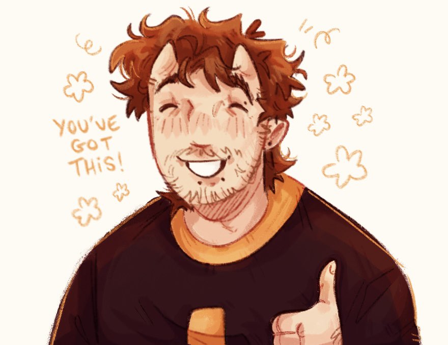 little motivational guy because art is hard TvT