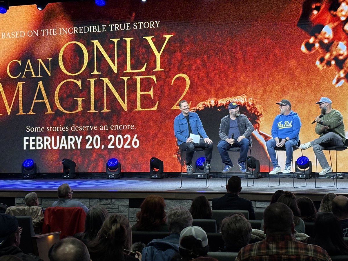 Last night I attended a #SneakPeek of @Icanonlyimagine2 with a Q&amp;A with @MercyMe and the movie producer. It was epic!