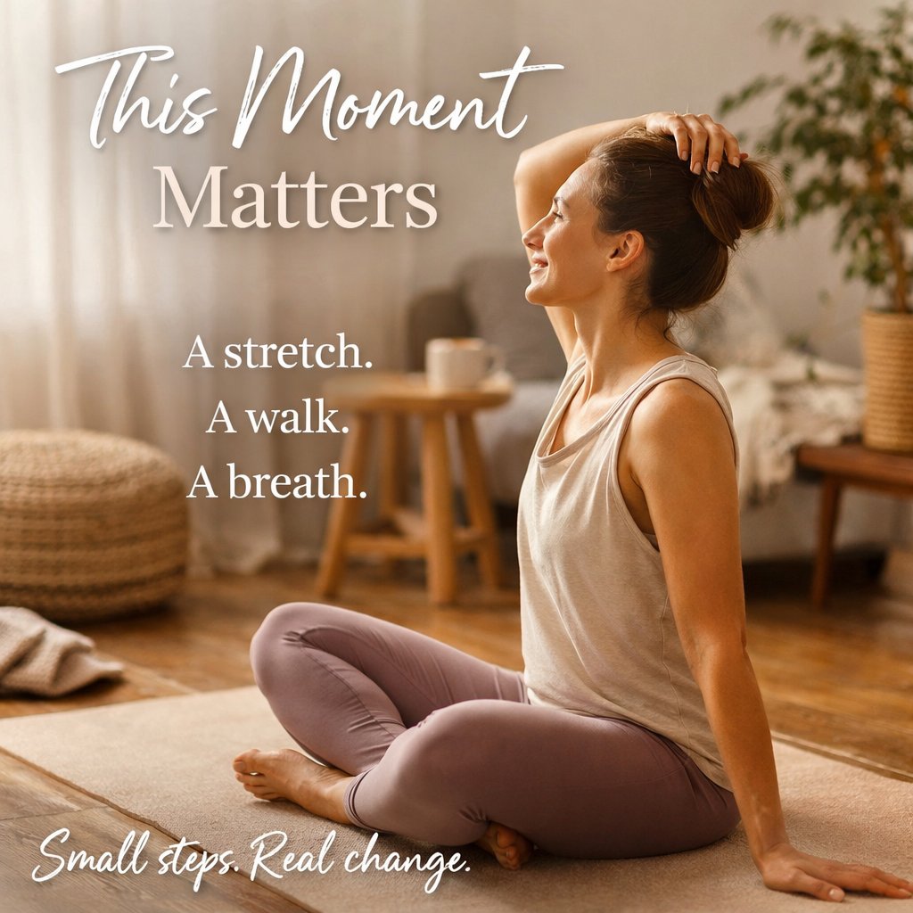 restorehlc's tweet image. No need for perfection—just the moment! A stretch, walk, or quick reset: small moves matter! 💙 Read our blog on sustainable habits: restorehlc.com/blog  #RecoveryMatters #PreventativeCare #LongevityLifestyle #FeelBetterMoveBetter #WaynePA