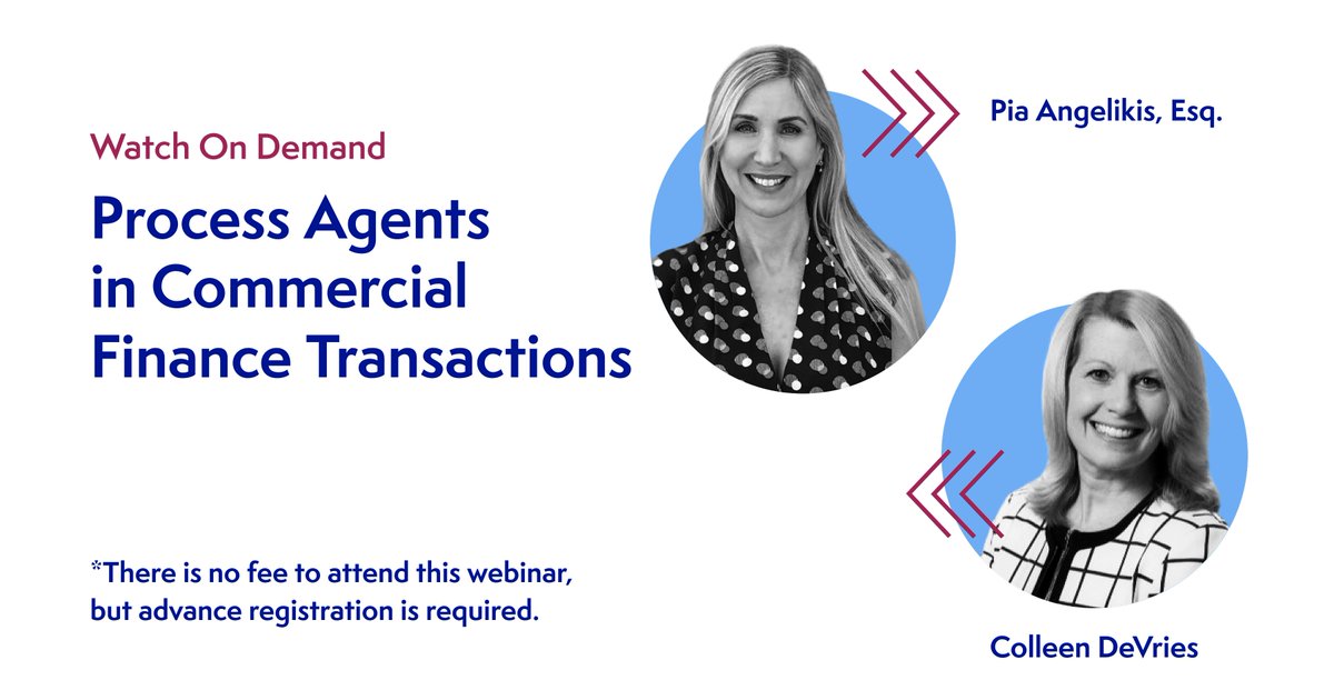 Missed the live session? Cogency Global’s CLE webinar on process agents in commercial finance is now available on-demand.
Watch anytime: hubs.li/Q0410Prn0

#OnDemandCLE #LegalEducation #FinanceCompliance #CogencyGlobal