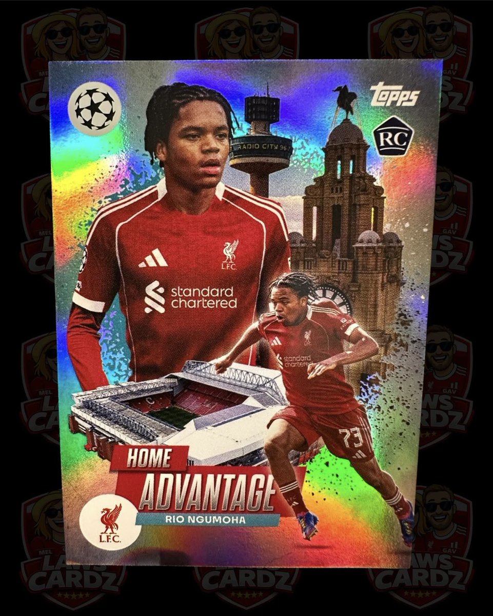 2025-26 Topps UEFA Competitions Home Pitch Advantage Rio Ngumoha RC ROOKIE