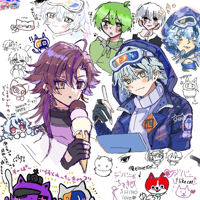 しのくんと絵についてゆっくりお話ししながら絵を描けて金曜夜最高のチルタイムでした☺️最初は作業工程を見られる緊張感あったはずが、いつの間にか楽しさに変わっていって誰かと一緒にお絵描きする良さに気づけました…!この一枚宝物にします またやりたいな…!! 