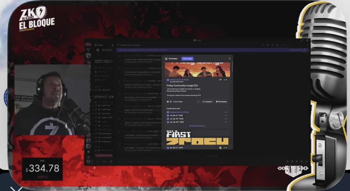 mbbevilacqua's tweet image. Enjoying @zkradioz (by @robmarn) on @ZcashEsp #Telegram channel. 

#NewFormat  $ZEC #Zcash #ZcashEsp
#PictureInPicture
 #TGIF