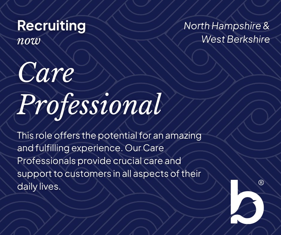 No experience? No problem! 🌟

Start your journey in a rewarding, meaningful role where every day you make a difference. ✨

Join our amazing👉 bit.ly/3LbAnNo

#BluebirdCare #Care #Carer #HealthCare #Home #WhereYouBelong #HomeCare #ItsGoodToBeHome #JoinOurTeam #CareGiver