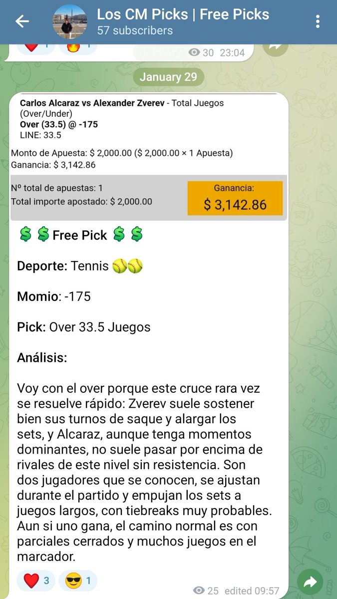 LosCMPicks's tweet photo. Cobradisimo en el grupo free.

Si quieres picks como este, qué esperas para meterte al grupo free?

https://t.co/glQTOl8M5o https://t.co/4lKVzRX0Y2