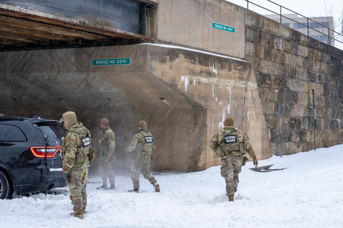 Your National Guard members in the District supported first responders, helped stranded motorists, and maintained a visible presence across DC as the winter storm slowed the city down. That's because when conditions get tough, we bring mobility, manpower and discipline. https://t.co/D6gwIT2Ewm