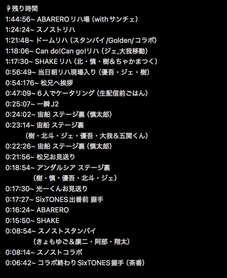 Torachan__712's tweet photo. 【#ネトフリでカウコン メイキング
                   SixTONES出演時間まとめ✍️】 https://t.co/caMKvj4gqs