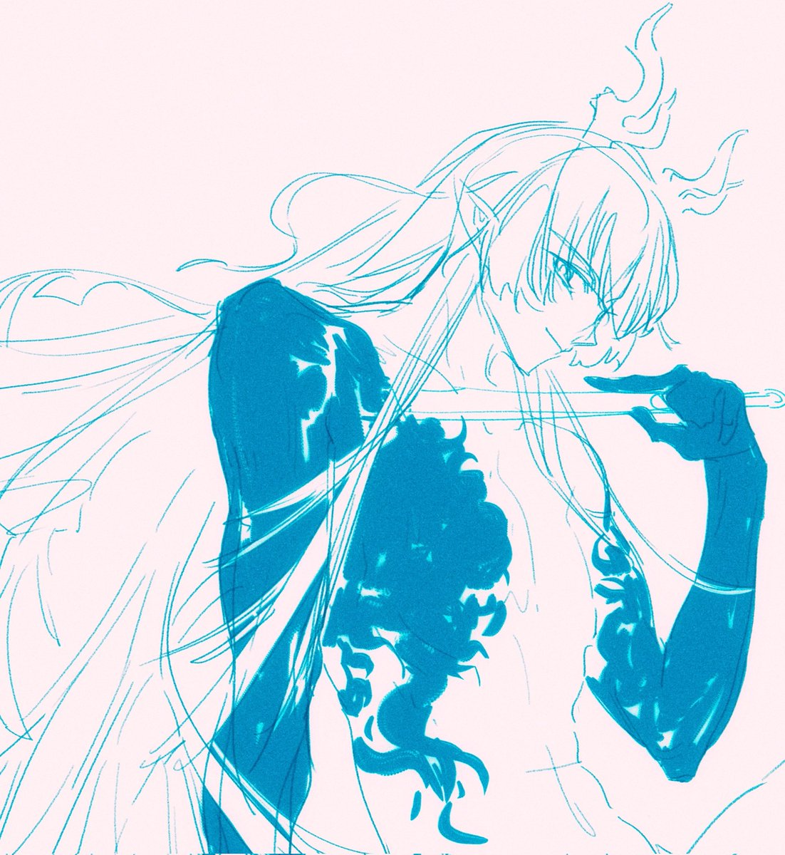 Caelum_Rock's tweet image. Sneakily doodling Yi🥹
#Yi #易