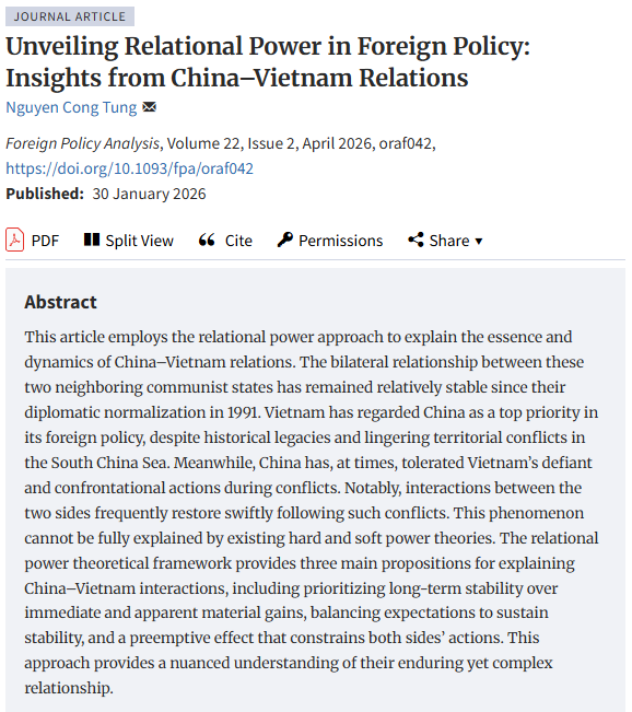 Foreign Policy Analysis (FPA) Journal tweet media